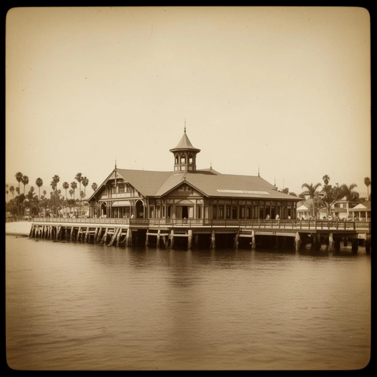 The historic Balboa Pavilion, circa 1906